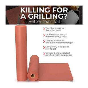 45.7cmx53. Pink Kraft Butcher Paper Roll Food Grade Peach Wr