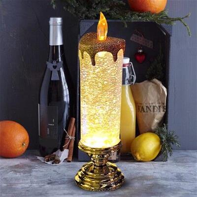 LED Christmas Candles Crystal Electronic 7-color Gradient