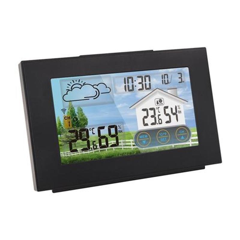 Weather Station Touch Screen Wireless Indoor Outdoor Tempera