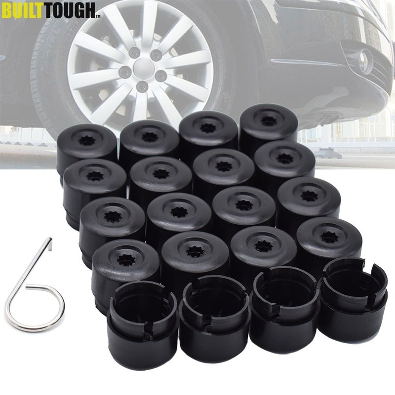 20Pcs 19mm Car Wheel Nut Auto Hub Screw Cover Protection Cap