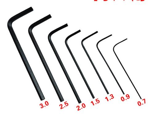 7pcs In 1 Hex Key Allen Wrench Set 0.7mm~3mm Metric Hand Too