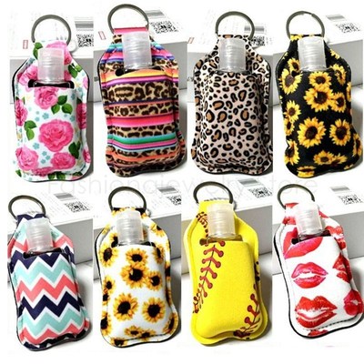 Hand Sanitizer Keychain Holder Travel Bottle Refillable Cont