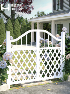 防腐木拱门栅栏门户外花架庭院双开门花园篱笆门爬藤架院子门装饰