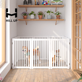 宠物栅栏阻拦门栅栏室内木质家用狗笼子中小型犬专用隔离护挡家用