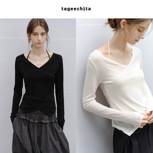 TAGEECHITA 多穿式挂脖美背细肩带背心吊带 贴身衣物不可退换
