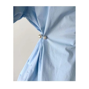 袖 扣女士收腰气质纽扣暗扣衣服设计感袖 子扣防走光扣百搭简约时尚