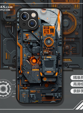 机械装置适用于苹果17air手机壳iPhone16promax电路板15爆款13mini高级感12积木plus/xr重工11乐高结构马里奥