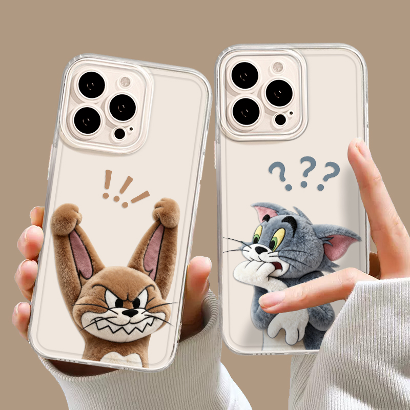 jellycat猫和老鼠情侣手机壳适用