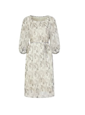 玖特通勤商务雪纺收腰轻薄收腰连衣裙女2025夏季新款JTEX50049