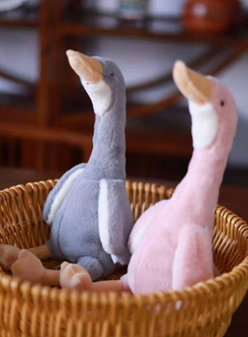 英国WXWA轻奢专柜正版仿真安抚天鹅公仔大白鹅毛绒玩具玩偶娃娃