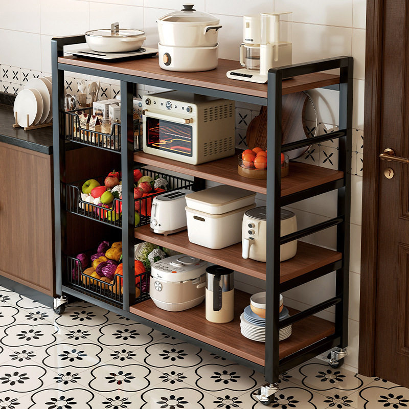 新款厨房多功能置物架落地多层果蔬菜架微波炉收纳架家用简易货架,厨房/烹饪用具,微波炉置物架,淘宝优惠券,粉丝福利购,淘宝优惠卷