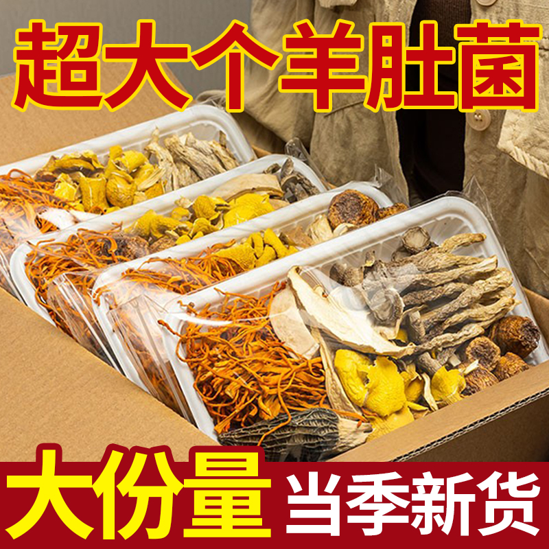 大颗羊肚菌！高品质山珍菌汤料包