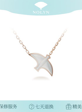 诺麟NOLYN玉鸟锁骨链项链女白母贝新款轻奢高级小众高级原创设计