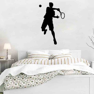 8118个性创意墙贴体育打网球运动电视背景客厅卧室墙面贴画