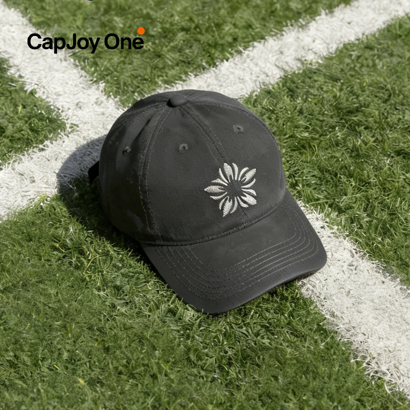 【张元英同款】CapJoy复古洗刺绣花朵棒球帽男女百搭显脸小鸭舌帽