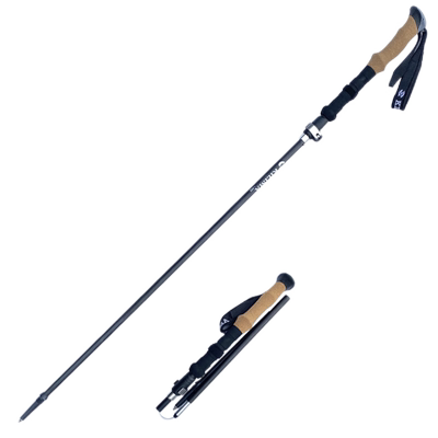 KILIMA乞力马登山杖软木柄铝合金折叠金属卡扣防滑户外爬雪山徒步