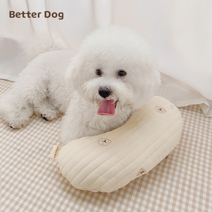 狗狗枕头宠物睡觉猫咪小宠物垫棉布颈枕靠垫便携枕头可爱