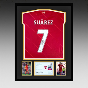 苏亚雷斯 ｜亲笔签名 2018-19赛季利物浦队球衣 【含EM证书】