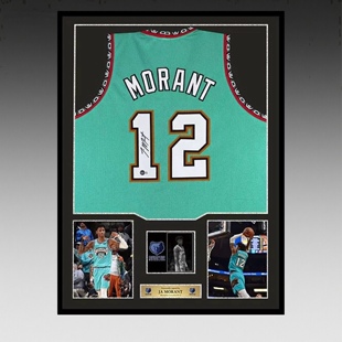 20赛季 球衣19 Beckett认证 ｜亲笔签名灰熊队职业风格 莫兰特