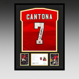 坎通纳签名球衣 1996赛季曼联队球衣 【含EM证书】礼物带框