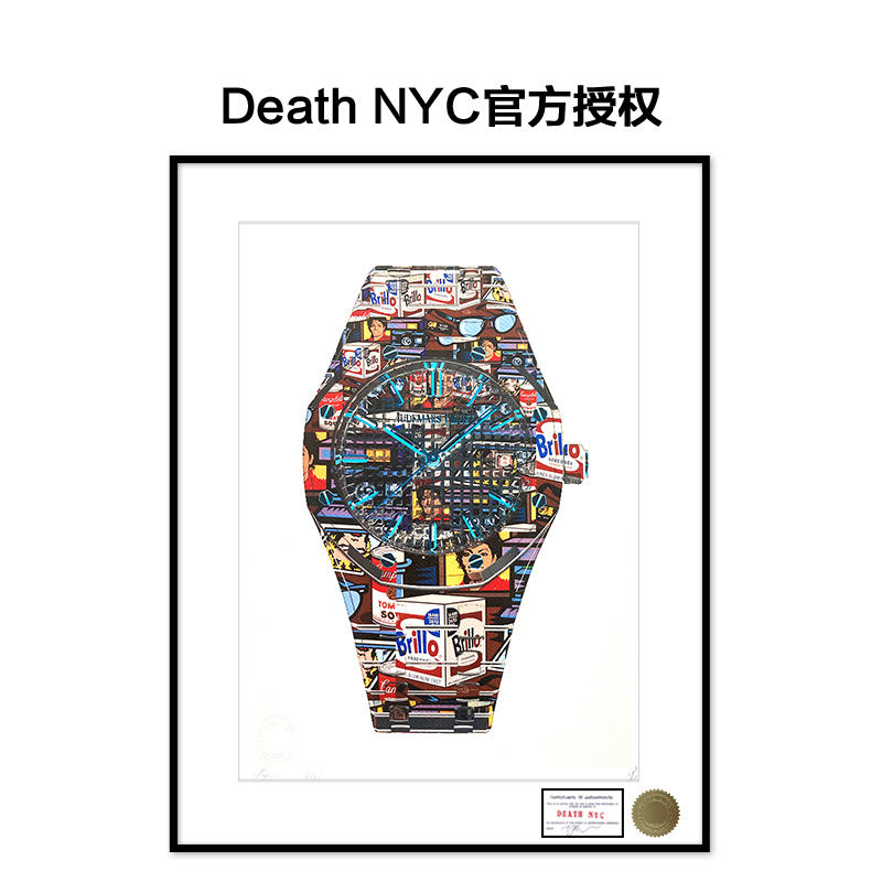 Death NYC亲签限量爱彼手表装饰画原版正品时尚潮流挂画客厅版画-封面