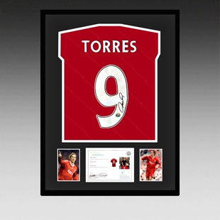 托雷斯｜亲笔签名 2021-22赛季利物浦队球衣 【EM证书】带框