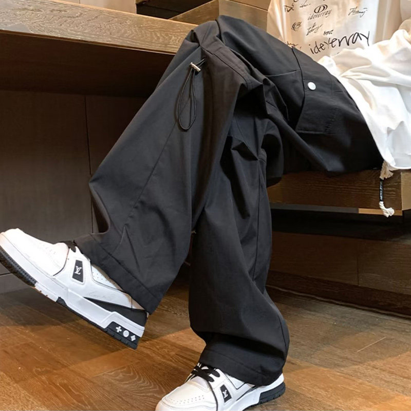 美式高街工装裤男款秋冬加绒加厚户外登山冲锋裤直筒大码休闲裤子,男装,休闲裤,淘宝优惠券,粉丝福利购,淘宝优惠卷