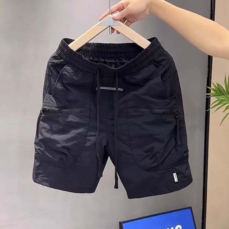韩版速干工装短裤男潮牌时尚宽松百搭五分裤青年运动直筒夏季裤衩