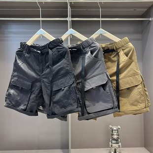 夏季 男士 新款 青少年多口袋五分裤 速干轻薄工装 运动直筒沙滩裤 短裤