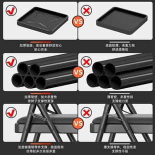 简易凳子靠背椅家用折叠椅子便携办公椅会议椅电脑椅餐椅宿舍椅子