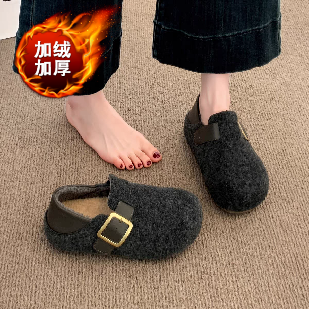 【1万+人种草】内增高两穿勃肯鞋