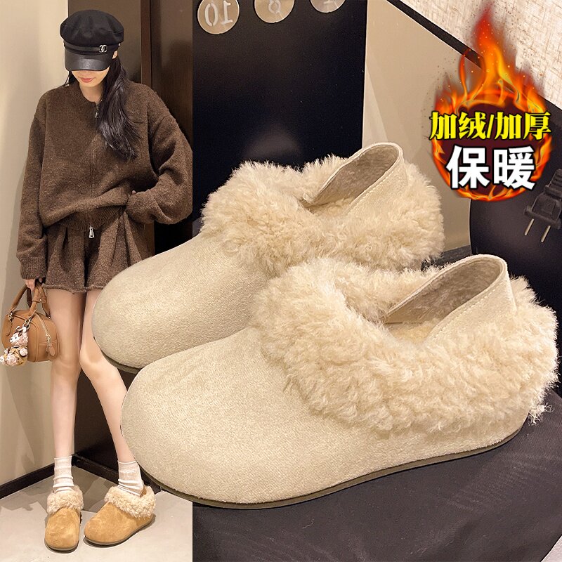 【好物推荐】包头半拖毛毛勃肯鞋