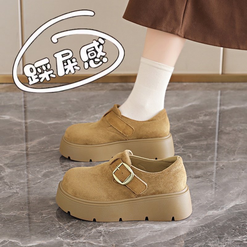 复古厚底全包勃肯鞋女2026新款春季丑萌大头休闲单鞋乐福鞋大码41,女鞋,勃肯鞋/软木鞋,淘宝优惠券,粉丝福利购,淘宝优惠卷