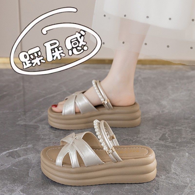 达夫妮厚底两穿凉拖鞋女时尚百搭