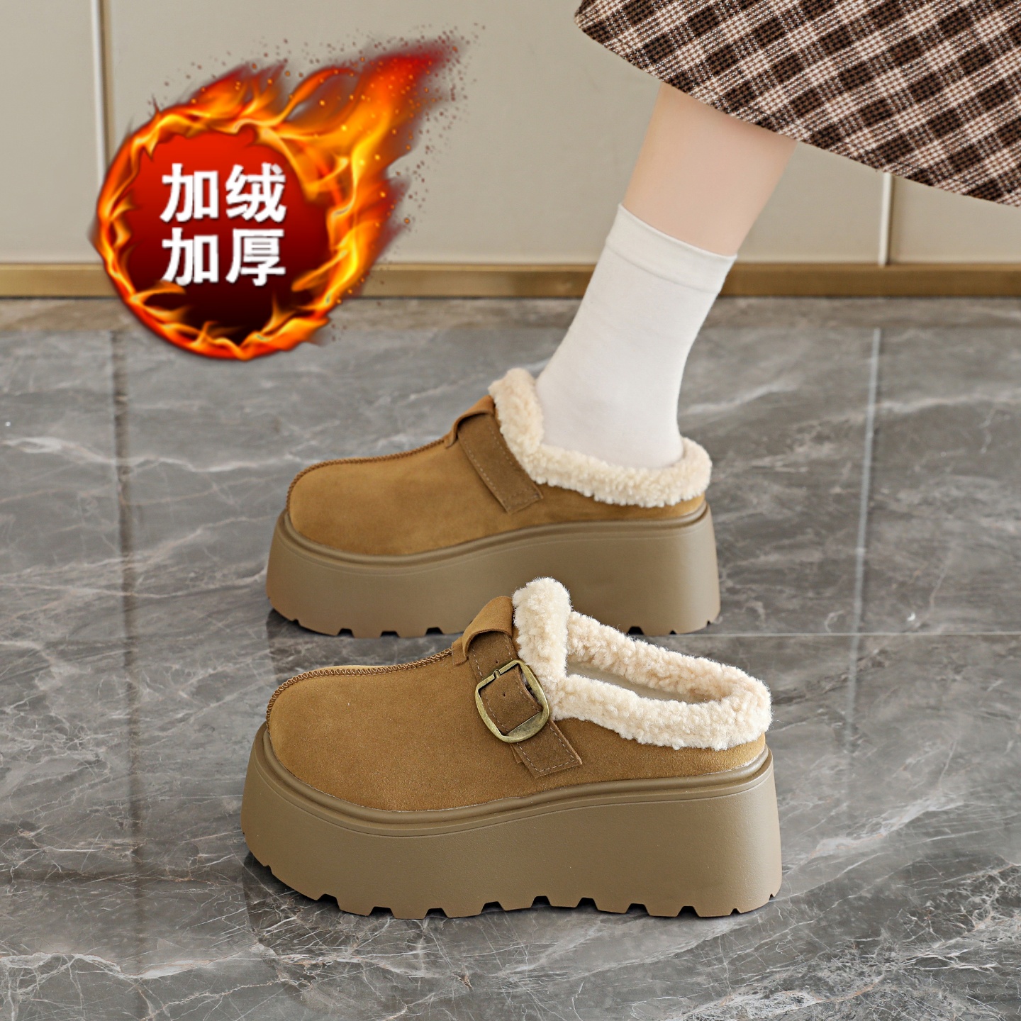 【1万+人种草】勃肯包头拖雪地靴