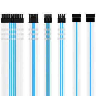 振华LEADEX系列ATX3全模组电源40/50显卡12VHPWR16P编织网定制线