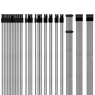 海韵ROG雷神雷鹰洛基追风者模组电源铜镀银定制线主板CPU显卡8+8