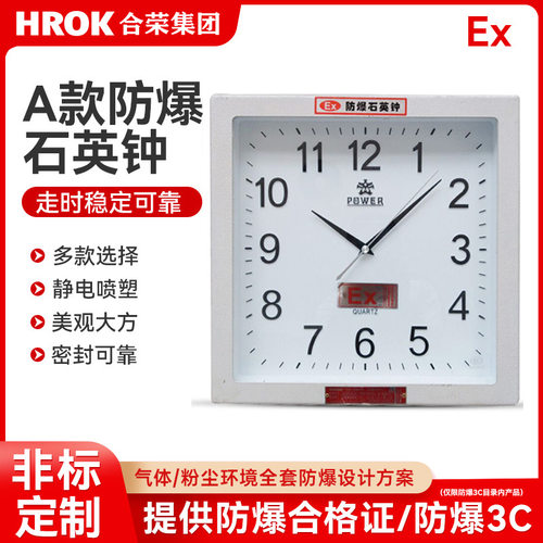 BSZ防爆石英钟表防爆钟表防爆挂钟防爆电子钟二工防爆钟圆形防腐