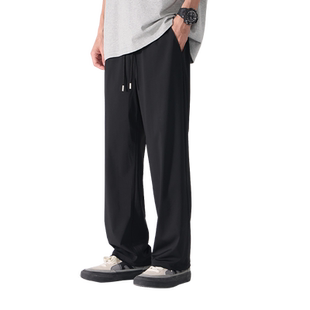 班尼路冰丝运动裤男款夏季休闲长裤宽松轻薄款男士直筒速干裤子男