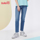 班尼路2025春女装 子女百搭Z 女显瘦复古水洗牛仔束脚裤 修身 牛仔裤