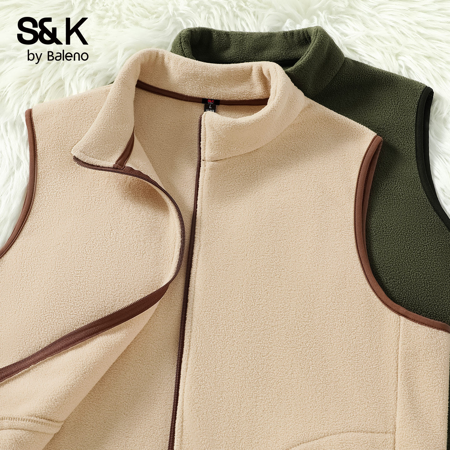 班尼路S&K双面绒加厚马甲男款冬季立领加高防风背心男士厚外套潮,男装,常规马甲,淘宝优惠券,粉丝福利购,淘宝优惠卷