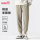 男款 男士 春秋季 班尼路重磅卫裤 宽松休闲运动裤 大码 大地色束脚裤 子