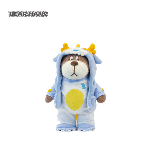 小熊汉斯BearHans蓝宝宝龙玩偶