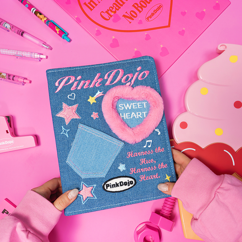PinkDojo原创牛仔布Y2K拍立得相册小卡活页收纳卡册