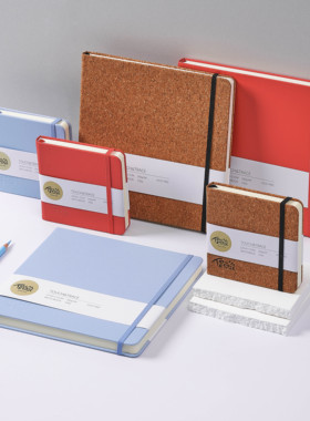 触与溯方形本硬壳综合材料速写本便携140g180g无酸纸空白彩铅插画