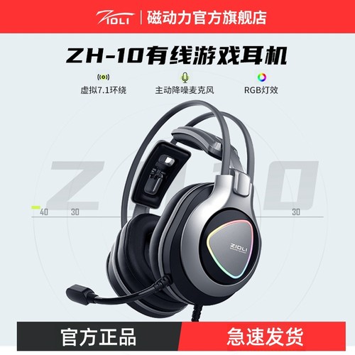 动力头戴式耳机ZIDLI/磁动力