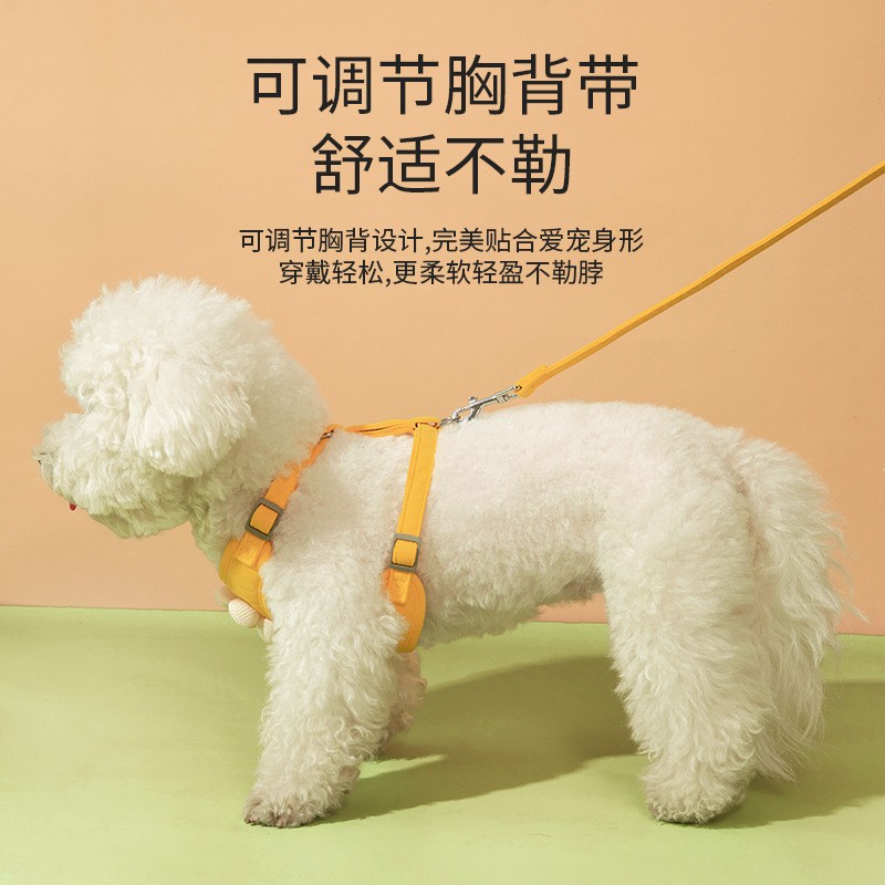 宠物胸背高颜值轻便胸背狗狗外出中小型宠物牵引绳舒适遛狗绳