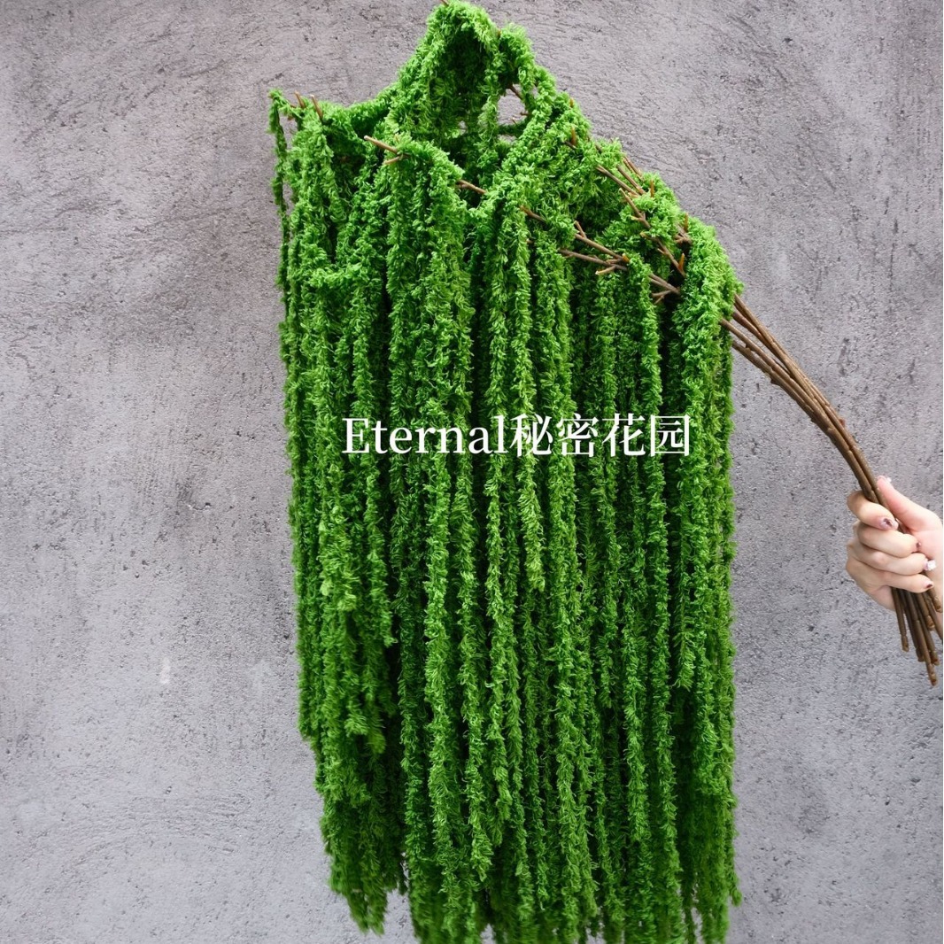 毛线吊米垂挂仿真花婚庆插花装饰小众婚礼订婚宴流苏柔丽丝布置