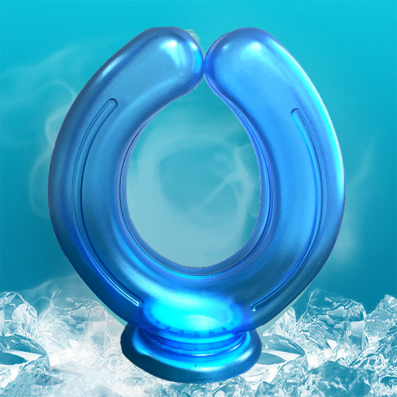 新款护颈 u型贴合护颈热水袋 冷敷热敷挂脖式直供 PVC