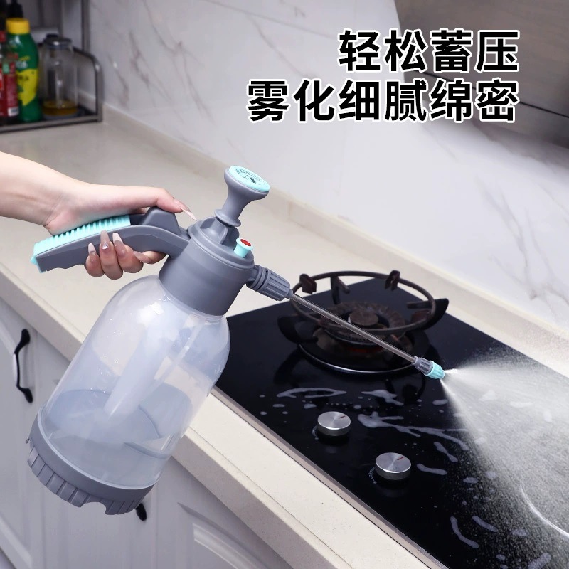 2024新款喷壶清洁专用擦玻璃家用喷水壶泡沫卫生气压式高压洒水壶